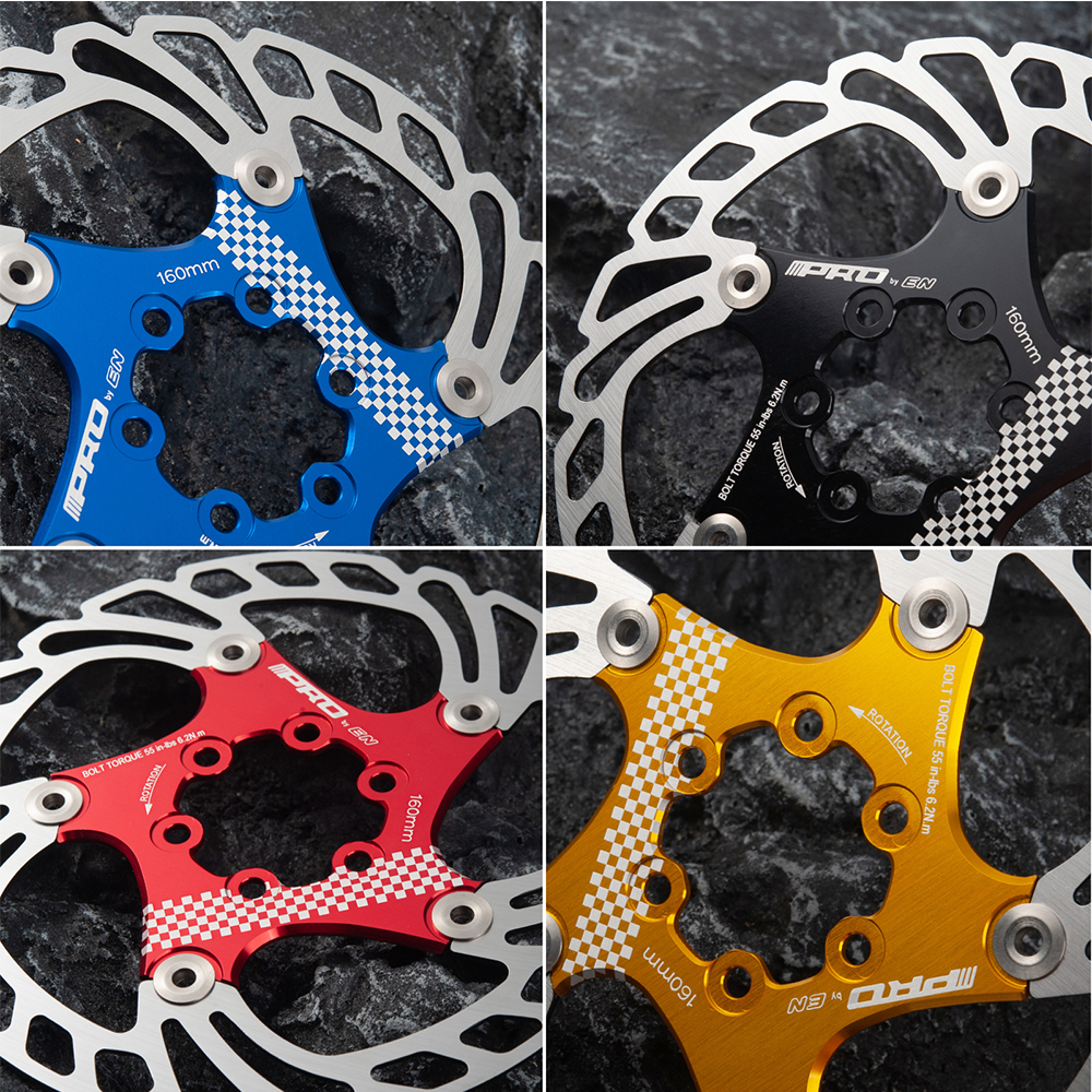 IIIPRO bicicleta 140MM 160MM freno de disco Rotor flotante engrosamiento anodizado enfriamiento rápido disco ultraligero