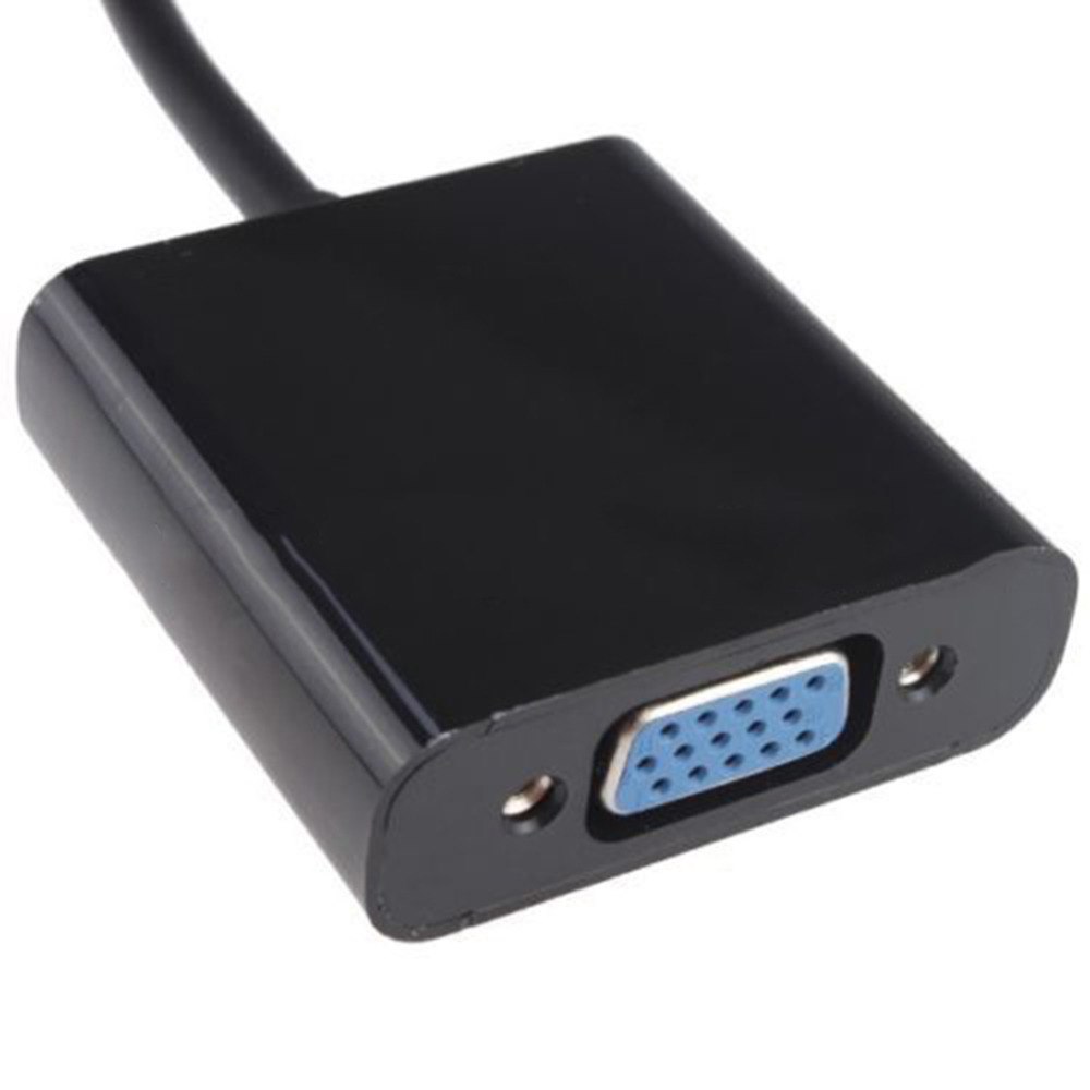 1080P Micro HDMI to VGA Female Video Cable Converter Adapter for PC Laptop Black Digital Adapter