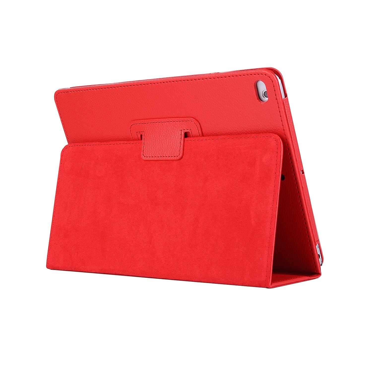 Case Cover for iPad 9.7 5/6th Generation Auto Sleep Wake Up PU Leather for iPad case Air 1/2 Full Body Protective Case: for iPad 9.7 red