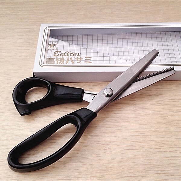 DIY Tailor Scissors Stainless Steel Sewing Dressmaking Pinking Shears Denim Fabric Leather Craft Zig Zag Cutter