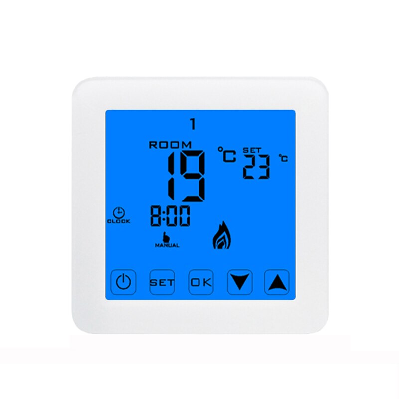 Touch Screen Temperature Controller 220V Programmable Room Thermostat For Floor Heating
