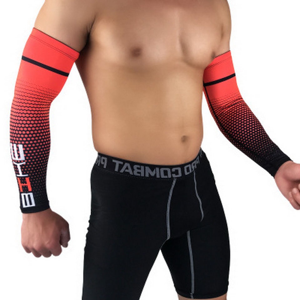 1Pcs Cool Mannen Sport Fietsen Running Fiets Uv Zon Manchet Cover Beschermende Arm Mouw Fiets Arm Warmers Mouwen