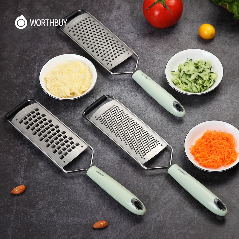 Worthbuy Handleiding Groente Rasp 304 Rvs Groentesnijder Met Plastic Handvat Wortel Aardappel Rasp Keuken Gadgets