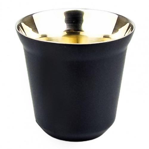 Double Wall Stainless Steel Espresso Cup Insulation Nespresso Pixie Coffee Cup Capsule Shape Cute Thermo Cup Coffee Mugs: Black
