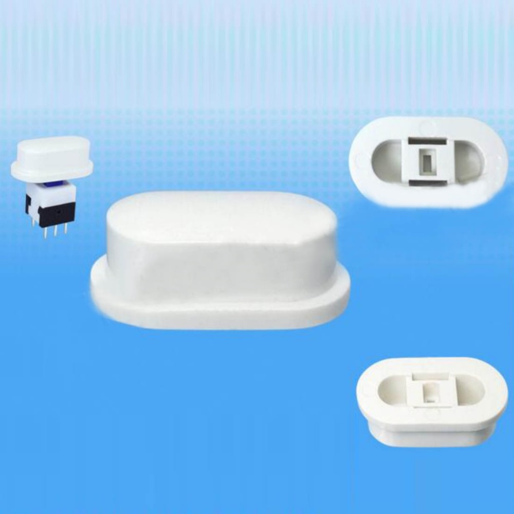 200pcs Elliptical round button cap self locking switch caps 18*10*7mm push switch cover for height 5.8/7/8/8.5mm price