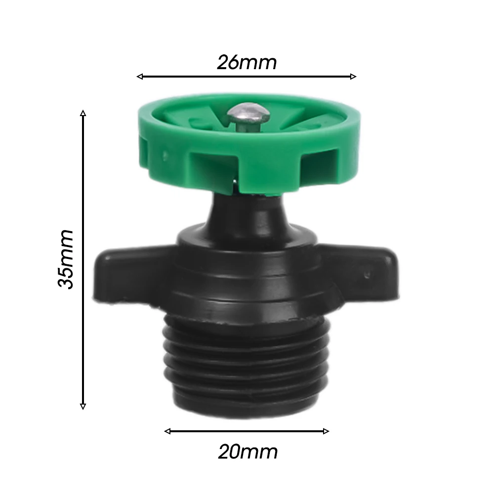 Buse rotative automatique arrosage buse rotative d'irrigation 360 ° Buse d'arrosage pour l'irrigation des fleurs et des légumes de jardin et de pelouse: YELLOW