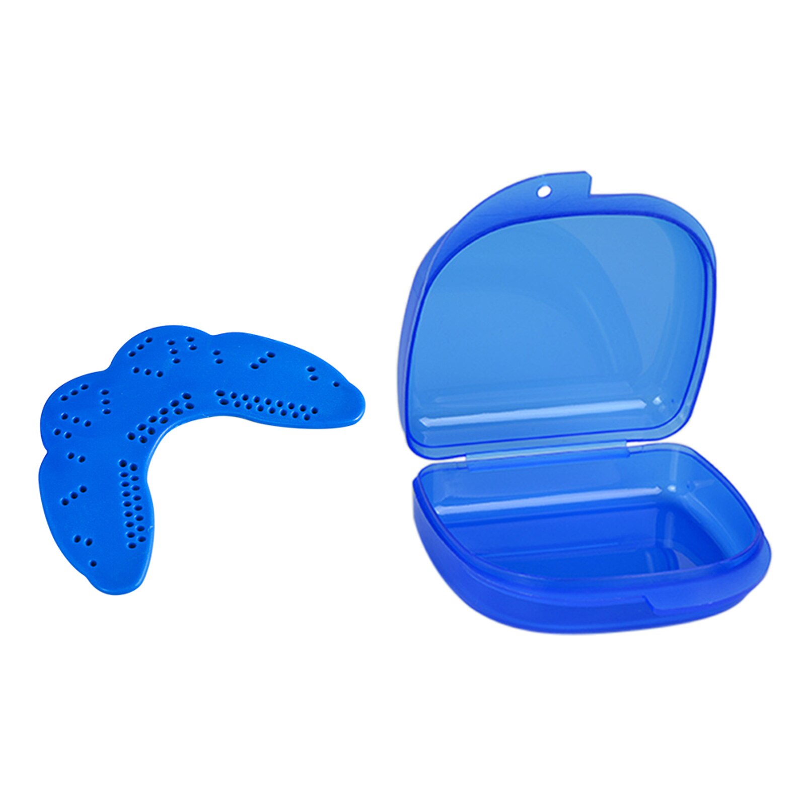 Voor Sanda Boksen Comfortabele Draagbare Met Gat Veilig Shield Eva Geurloos Gum Twee Kanten Lichtgewicht Sport Gebitsbeschermer Multicolor: Blauw