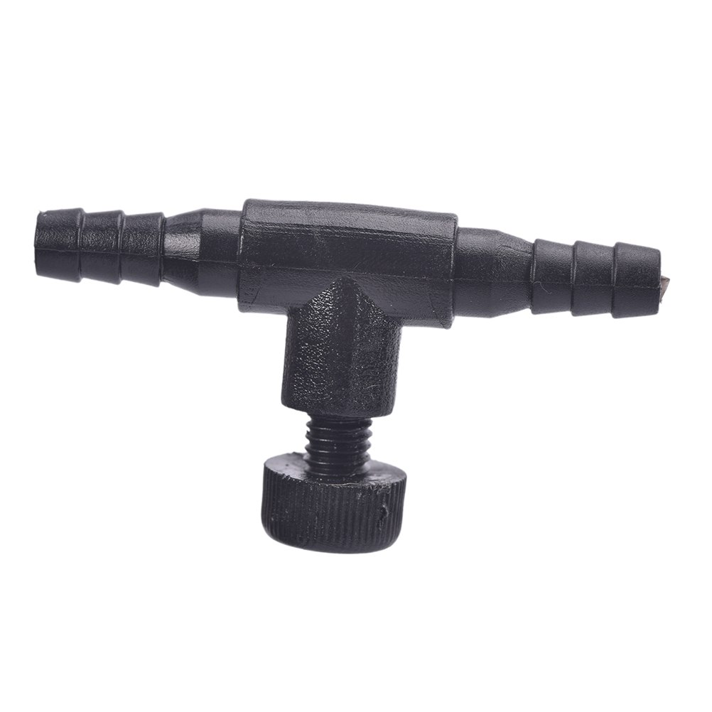 3/10pcs Adjustable Aquarium Air Line Tubing Pipe Tube Connector Pump Flow Control Valves Switch Tap 4*6mm Hose Trachea: Black / 3pcs