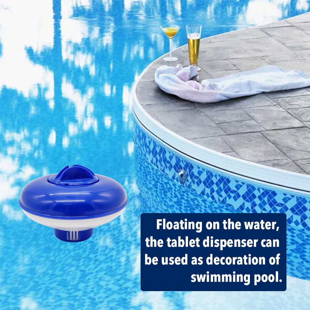 Swimming Pool Tablet Dispenser Adjustable Convenient Floating Holder For Tablets Up To 1.5 Inches Pool Tablet Dispenser
