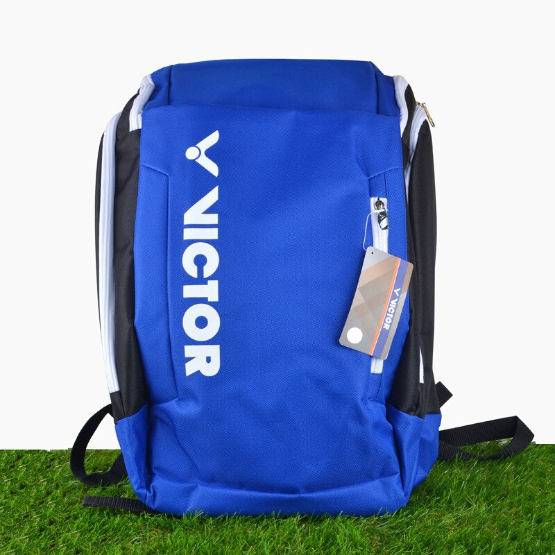 Mochila para raqueta de bádminton para hombre y mujer, bolso deportivo impermeable Victor, puede guardar 3 raquetas