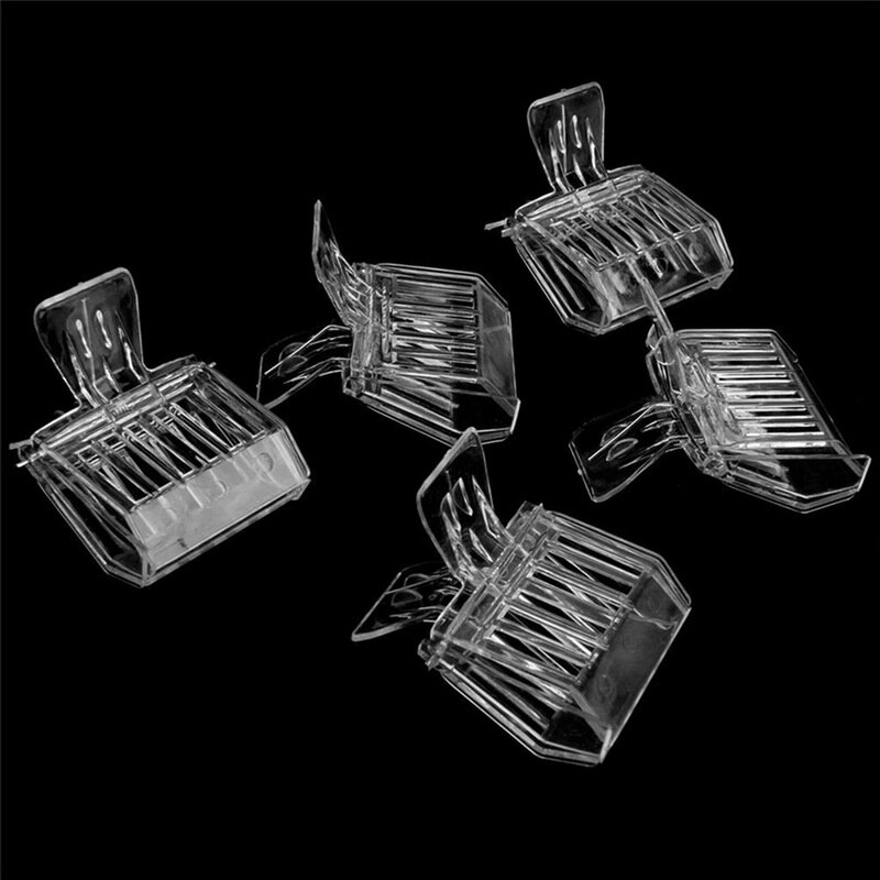 2Pcs Bee Queen Clip Plastic Beekeeping Queen Cage Catcher Beekeeper Tool Colorless Clips Plastic Bee Clip
