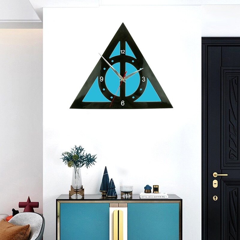 Triangle Board Clock Mold for Resin DIY Epoxy Wall Clock Silicone Mold Home Office Bedroom Decoration