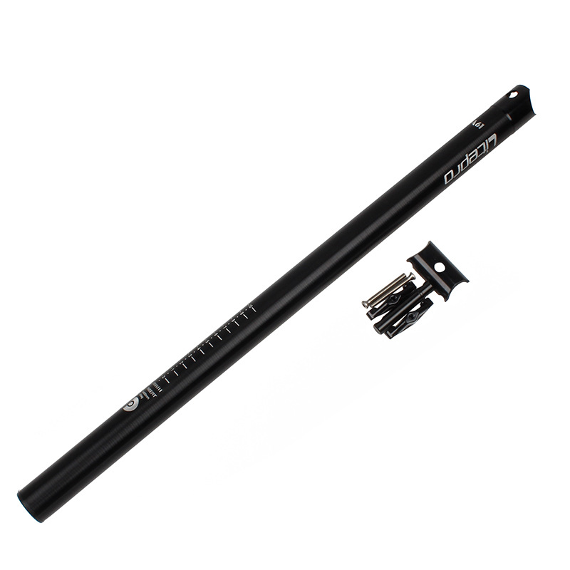 Litepro Volle CNC Aluminium legierung Ultra-licht Sattelstütze 33.9*600mm schwarz/verrotten/Splitter/Gold/regenbogen Sitz rohr Für Dahon faltrad: Schwarz