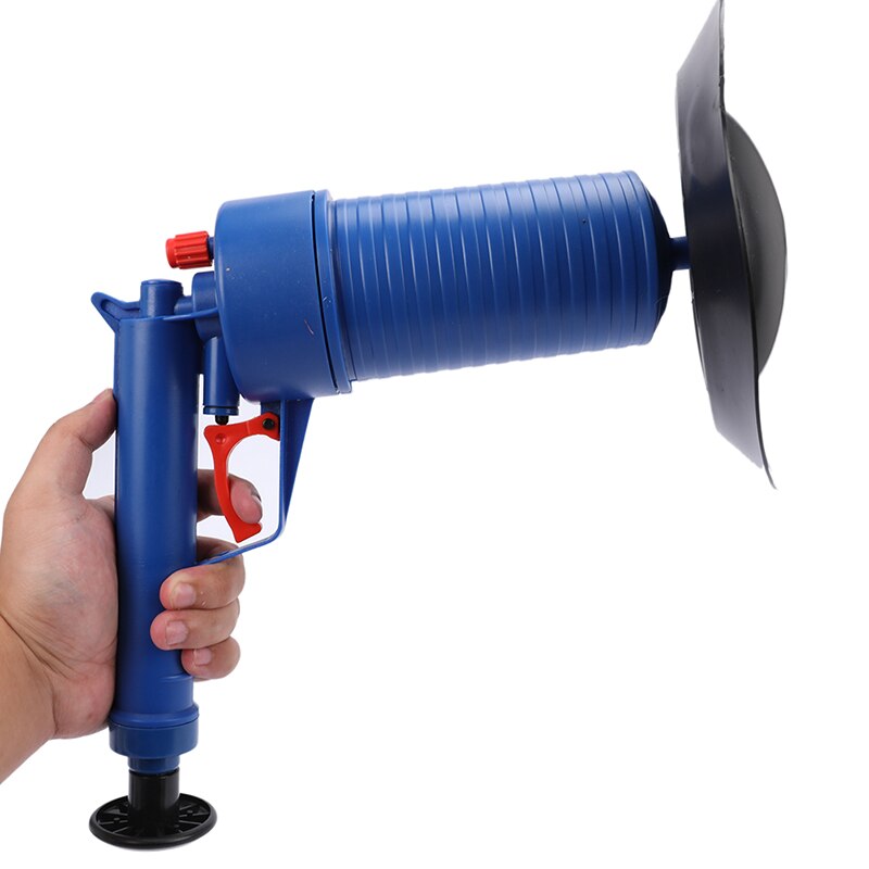 Air Power Drain Blaster Gun High-Pressure Powerful Manual Plunger Pipe Clog Remover Toilets Sink Bath Kitchen Cleaner