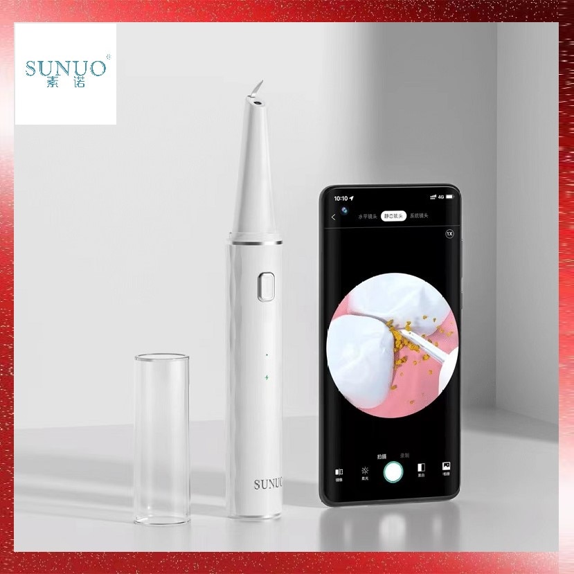 Xiaomi-escarificador ultrasónico Dental Visual T12 Pro, removedor de sarro y cálculo Dental, aplicación inteligente, limpiador de endoscopio HD de 500W