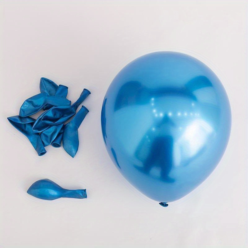 10/30/50 Uds. Globos metálicos de varios colores, globos de látex cromado de 10 pulgadas para decoración de de cumpleaños, boda, Baby Shower: AGATE / Número
