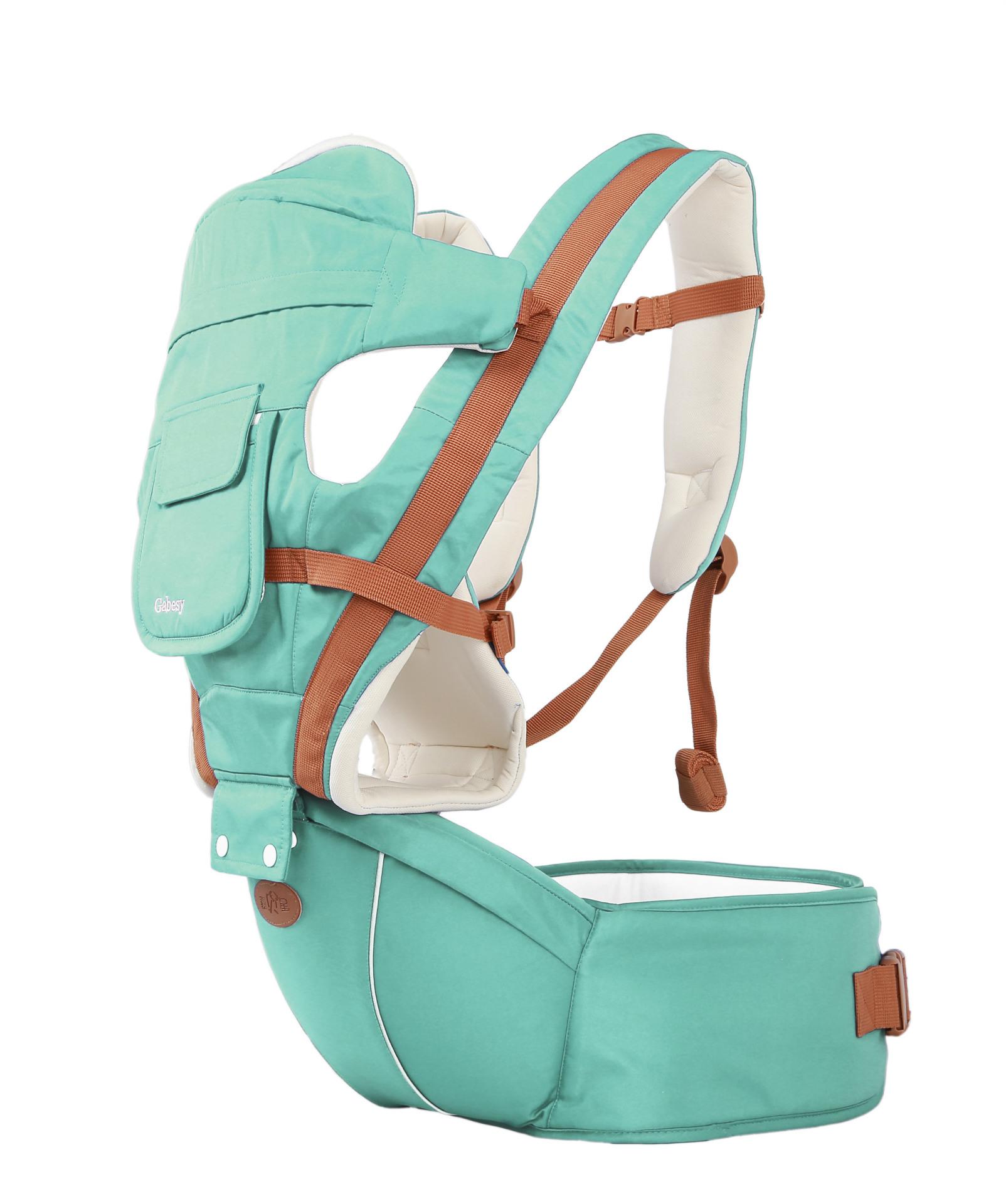 Porte-bébé multifonction 0-32 mois | Sac à dos en coton respirant pour attache kangourou pour bébé, sac à dos en toile pour cavalier: Vert clair