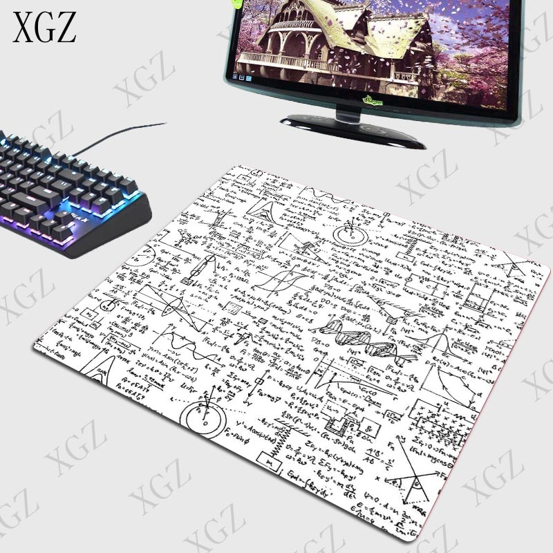 XGZ Mathematical Formula Chemical Large Size Gaming Mouse Pad PC Computer Gamer Mousepad Desk Mat Locking Edge for CSGO LOL Dota: 250X290X2MM