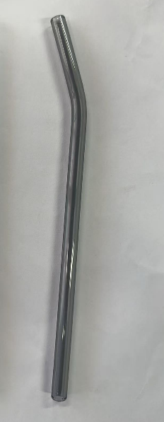 20cm Reusable Glass Straws Heat Resistant Straight Bent Straw Transparent Glass Straws for Party Milkshakes Teas Cocktail Juice: Clear