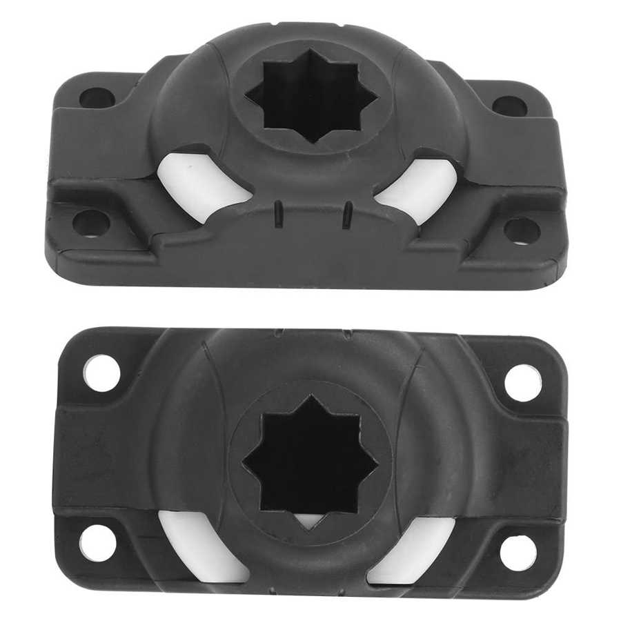 2 PCS ABS Kayak Rod Mount Base Kayak Rod Holders Boat Rod Mount Base Kayak Rod Mounting Inflatable Boat Rowing Canoe Accessory