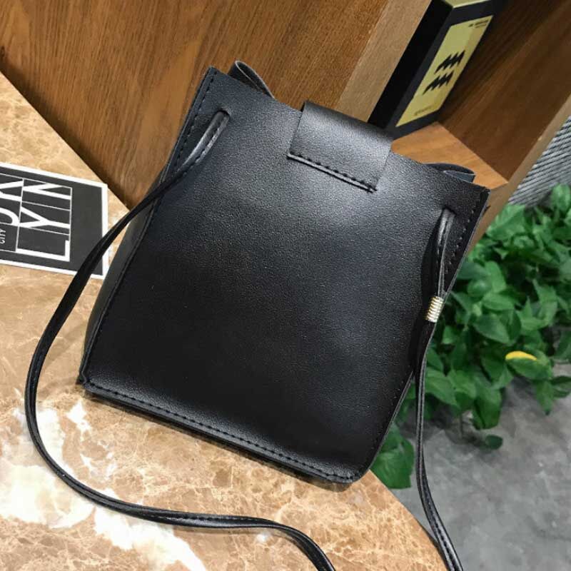 Dam handväska axelväskor tote handväska messenger luffare väska cross body (svart)