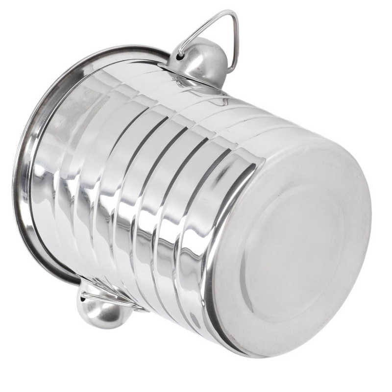 Champagne Bucket Stainless Steel Double Sided Dual Handle Retro Shape Polishing Wine Bucket for Home Bar Hotel Eco-friendly