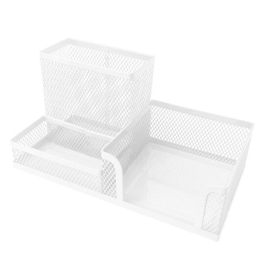 Office and Study Storage Desk Accessories Stationery Organizer Desk organizer for Office Supply: White