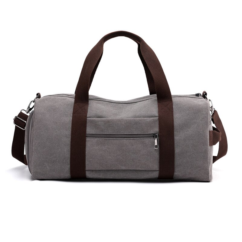 Canvas Travel Bags Hand Luggage Organizer Large Duffle Bag Weekender Gym Handbag Independent Shoe Bags for Traveling Men