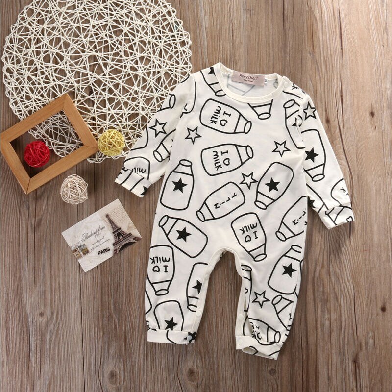 Lente Herfst Baby Boy Kleding Katoen Lange Mouwen Baby Boy Kleding Printing Gentleman Baby Romper Baby Romper 0-18M