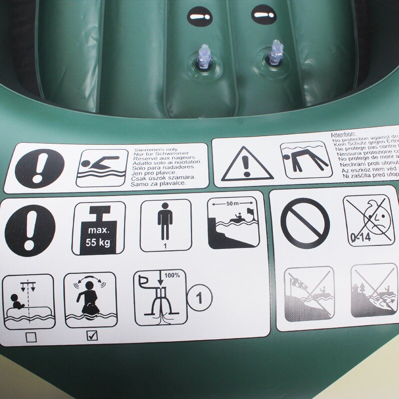 Inflatable Kayak Boat Canoe Wear-resistant Fishing Boat With Double Valve For Adults Fishing Kayak For Fishing Outdoor Rafting