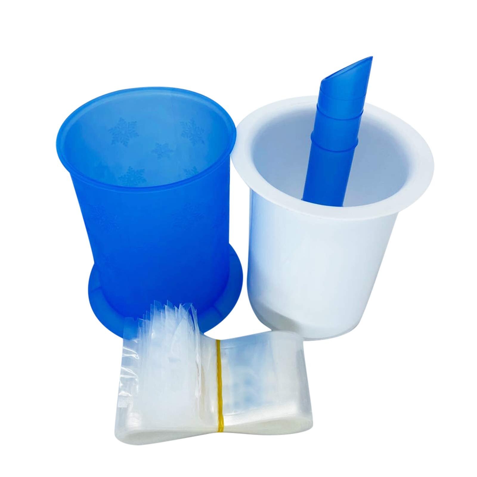 Diy Ice Maker Met 20 Pack Wegwerp Ice Popsicle Mold Tassen: Default Title