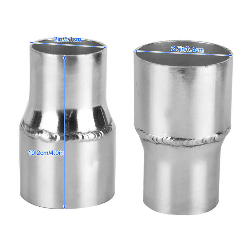 Auspuffrohr Adapter Edelstahl - Universal Reduzierstück 51-76mm