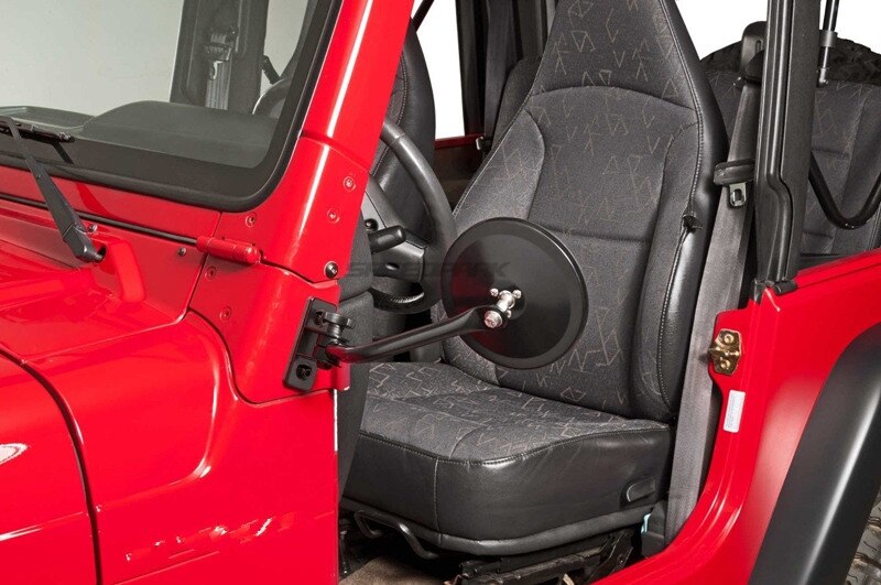 rétroviseur latéral fin rétroviseurs ronds pour Jeep TJ rétroviseurs adaptés pour 1997-2007 Jeep Wrangler