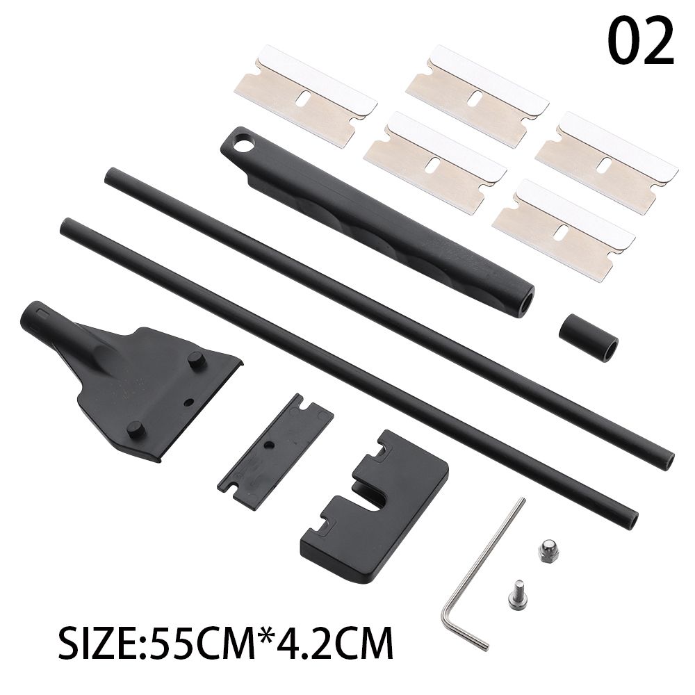 Stainless Steel Aquarium Fish Tank Algae Scraper Blade Aquatic Water Live Plant Grass Cleaning Tank Scraper Cleaner Kit Set: 2