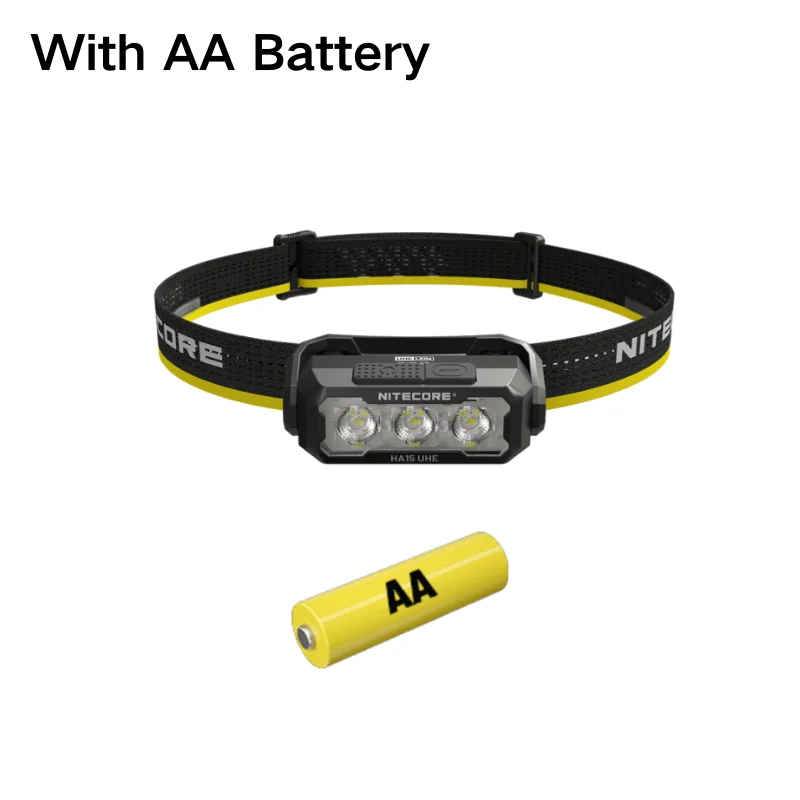 NITECORE HA15 UHE Headlamp 400Lumens 6*NiteLab UHE LEDs Include Battery For Camping, Hiking/Trekking: Blue