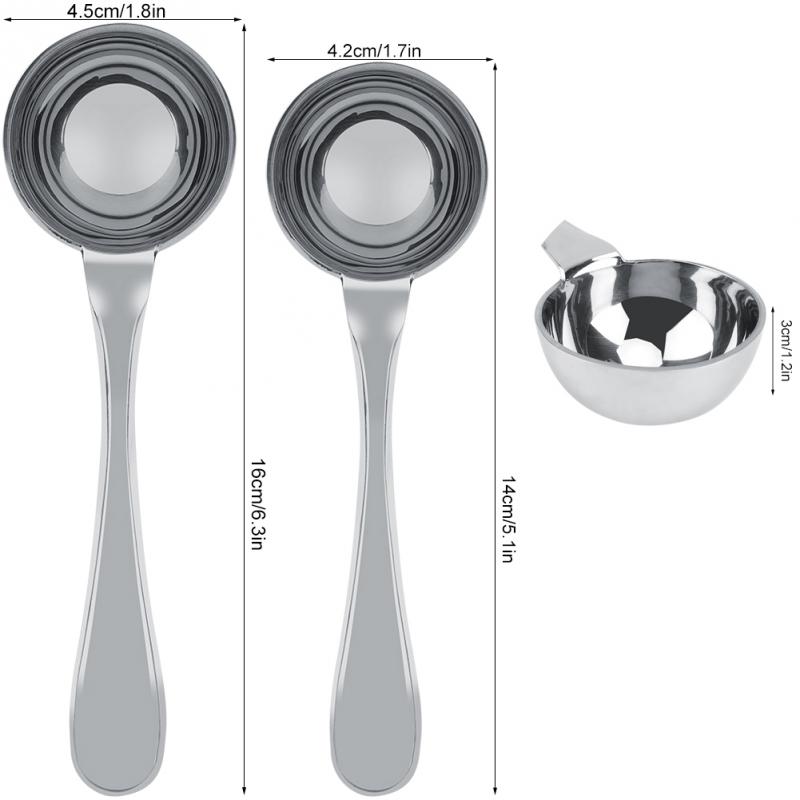 15ml/25ml colher de café engrossar colher de sopa de aço inoxidável colheres de medição colher de sopa para frutas em pó leite seco bakeware