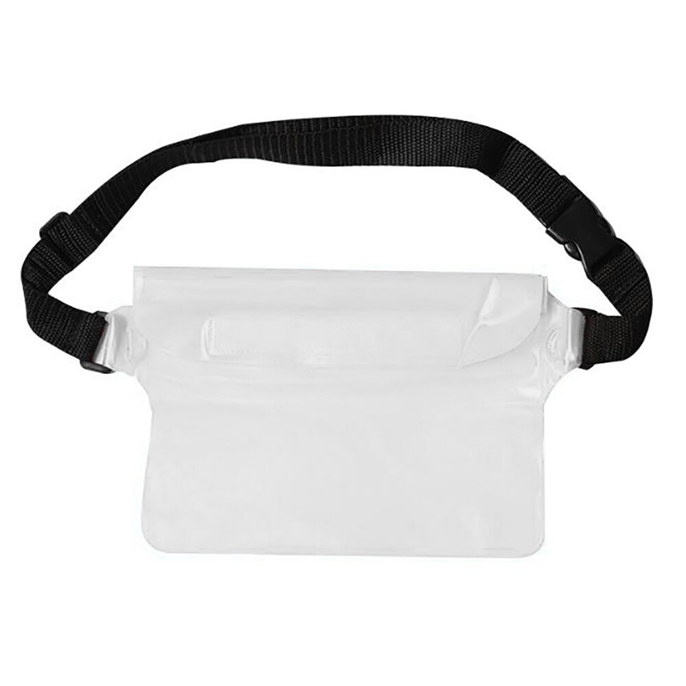 Schwimmen Wasserdichte Treiben Tasche Mini Tauchen Taille Pack Schulter Tasche Telefon Kamera Schützen Unterwasser Sport Taschen Abdeckungen fallen: Weiß