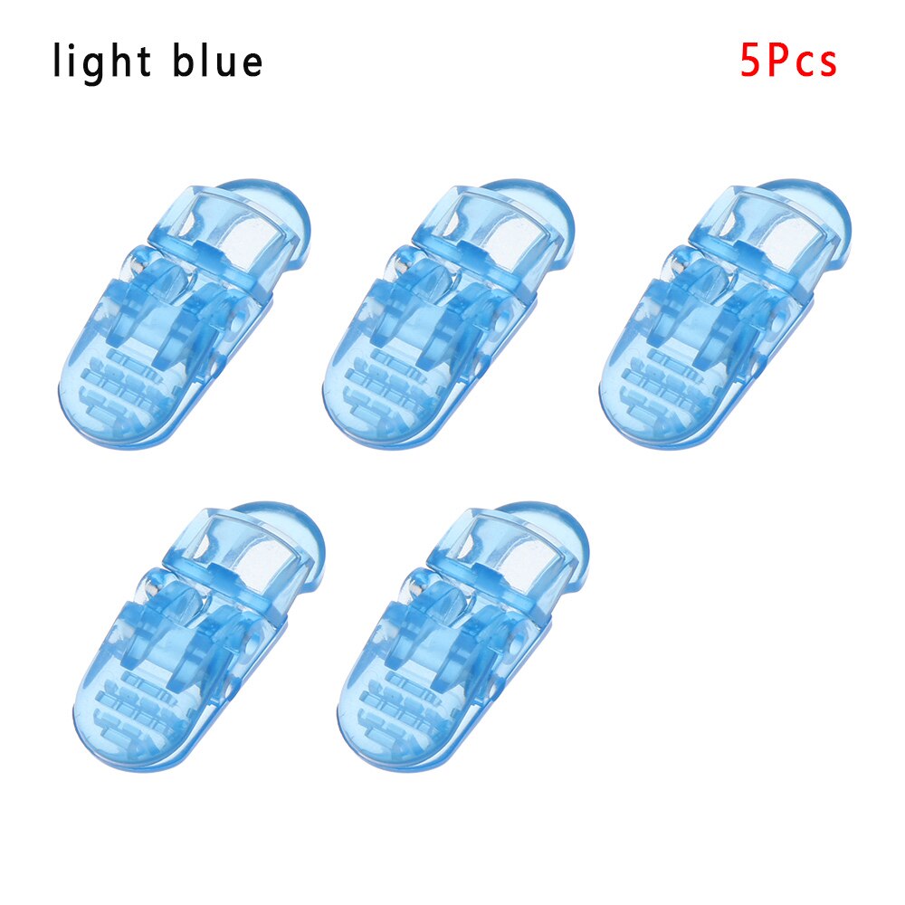 5 pièces durables Point perceuse pince accessoires ferme masques en plastique boucles de corde masques réglables stabilisateur Clips auvent pince bâche: Light Blue