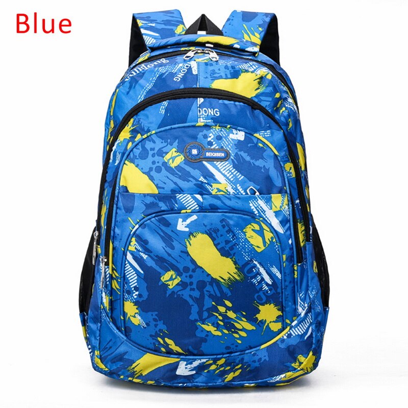 Camouflage sacs d'école sac à dos pour adolescents garçons filles ordinateur portable sac à dos mâle voyage sacs à dos décontractés lettre impression livre sac: C