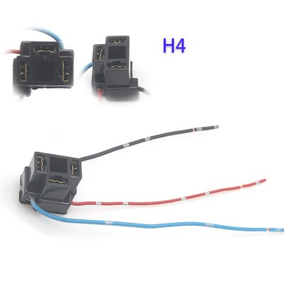 Adaptador de luces de coche, 2 piezas, H1, H4, H7, soporte para bombilla de Faro, accesorios de conector: Plata