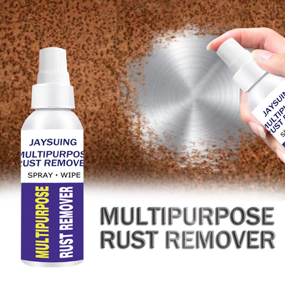 Multi-Purpose Car Rust Remover Wheel Hub Screw Derusting Spray Polish Agent Metal Surface Chrome Paint Metal Polish Cleaning