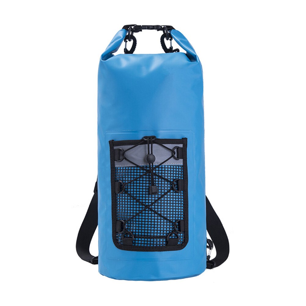 20l vandtæt tørpose rygsæk flydende tør rygsæk til vandsport fiskeri sejlsport kajak surfing rafting whshoppi: Blå