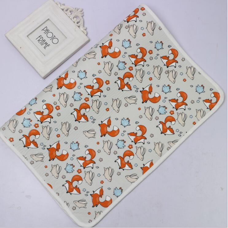Portable Changing Pad Cover Baby Diaper Changing Mat Baby Washable Diaper Pad Diaper Changing Mat Reusable Wipes 70*120CM: Fox