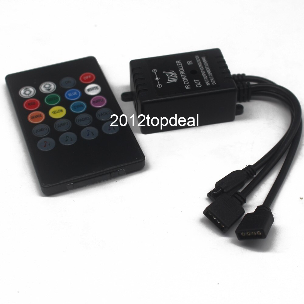 LED Music IR Controller 20key Remote Sound Sensor double single For 2835 3528 5050 RGB LED Strip