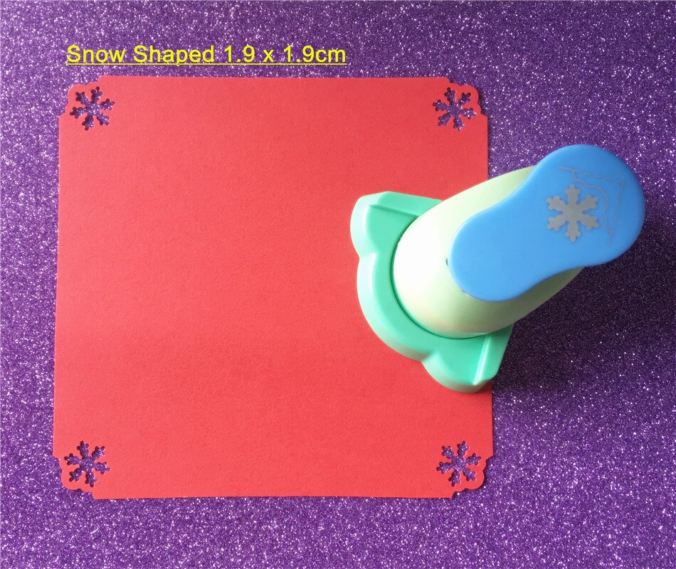 Jul snöflinga hörn punch själv gräns hantverk punch snö hål punch pappersskärare prägling cortador de papel de scrapbook