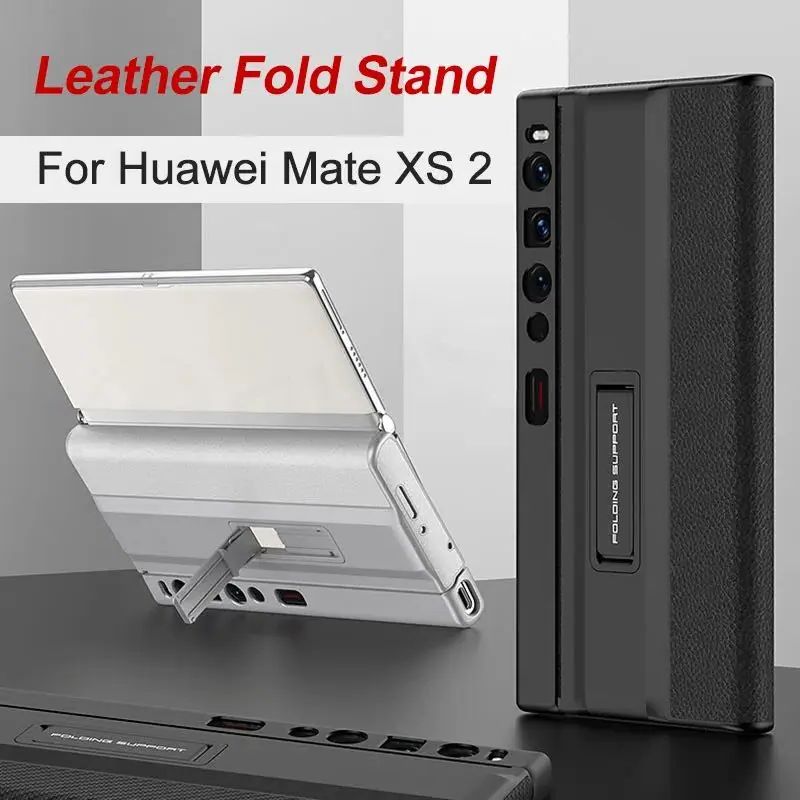 Funda de cuero PU de lujo con soporte para Huawei Mate XS 2, funda protectora antigolpes con marco de plástico, fundas para Huawei Mate XS2