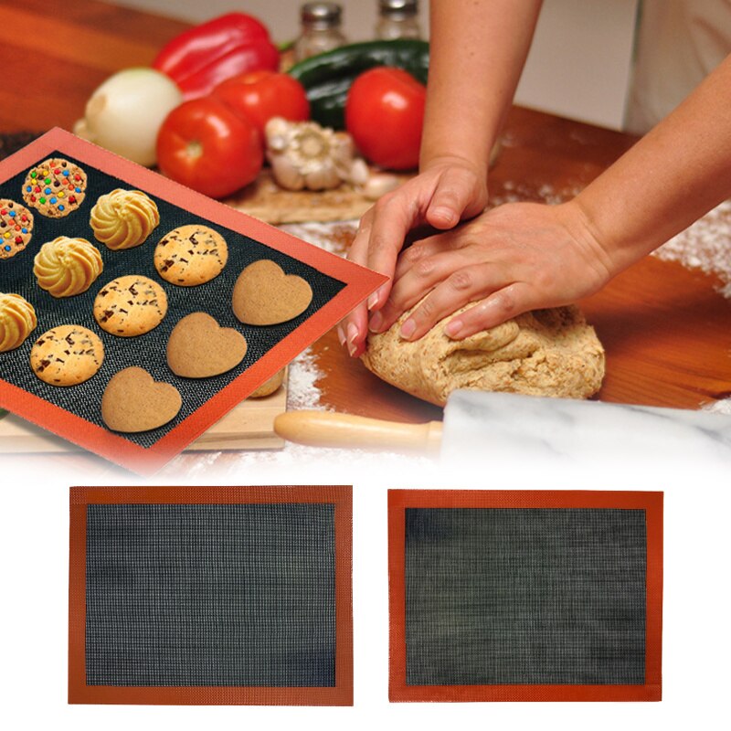 1 PC Silicone Mat Pastry Non Stick Puff Perforated Liner Pad Macaron Cookie Bread Mold For Baking Tools Oven Sheet Bakeware