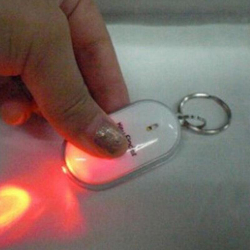 buscador de llaves con alarma llavero con localizador alarma de Control de sonido silbato con luz LED Mini Sensor de buscador de llaves Anti pérdida