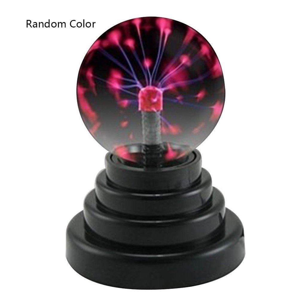 Magic Plasma Ball Touch Sensitive Glass Lightning Sphere Classic Novelty Retro Fun Toy Gadget Mains Operated Lamp for Home