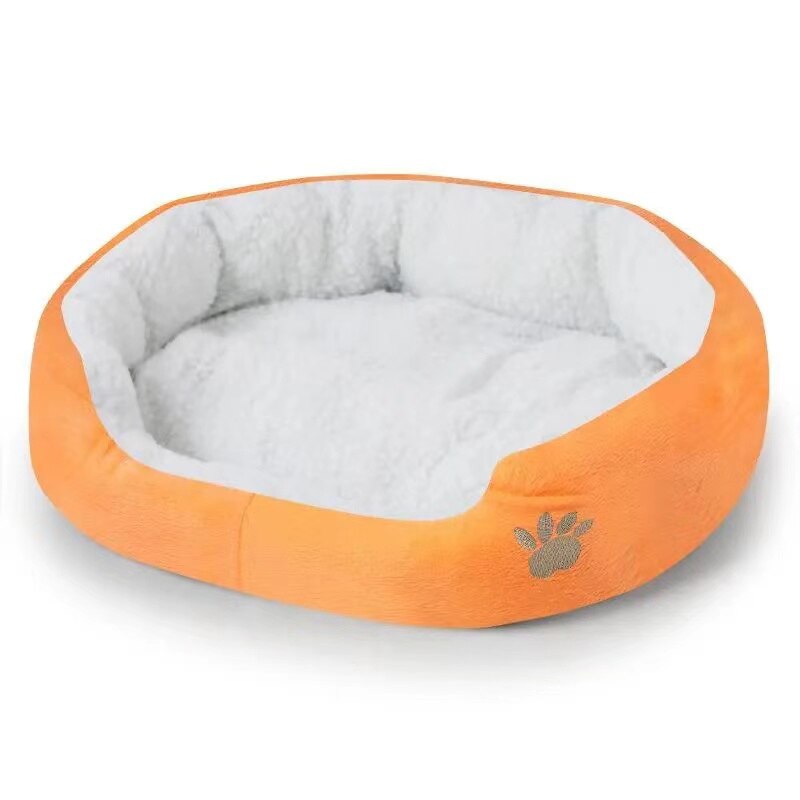 Coussin de lit en cachemire très doux pour chien, niche pour chat, panier pour chiot, niche, Chihuahua, poméranien